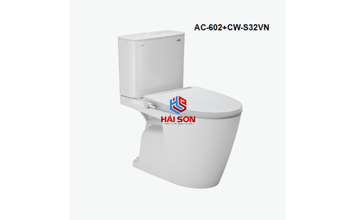 INAX Bồn cầu 2 khối kết hợp nắp rửa cơ AC-602+CW-S32VN