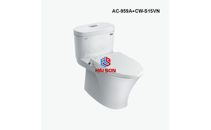 INAX Bồn cầu 1 khối kết hợp nắp rửa cơ AC-959A+CW-S15VN