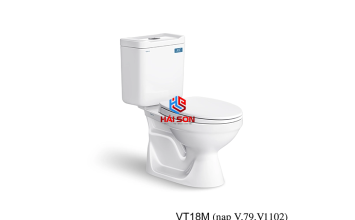 VIGLACERA Bàn cầu hai khối VT18M + Chậu VTL2 (hoặc VTL3 hoặc VTL3N)