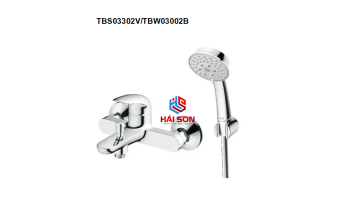 TOTO Bộ sen tắm nóng lạnh LC TBS03302V/TBW03002B