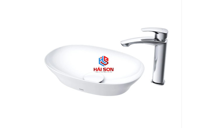 TOTO Chậu đặt bàn vành mỏng Linear Ceram LT4724MTCMW