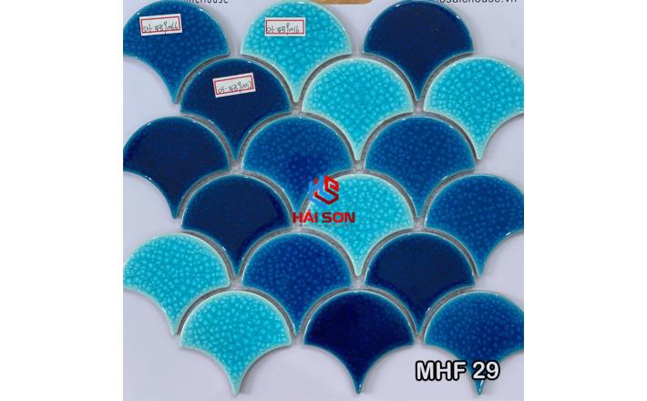 Gạch Mosaic Vảy Cá Gốm Sứ MHF 29