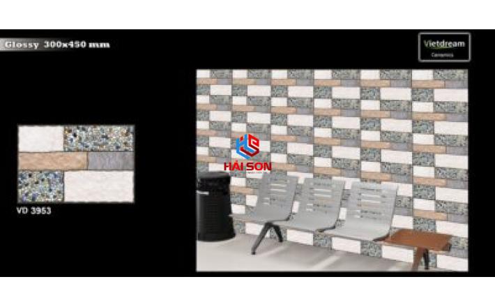  NK3953_Gạch Trang Trí Ốp Tường Gạch Sỏi 300x450 Hải Sơn