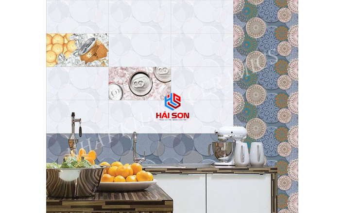 NK8413_300×600 Gạch Bộ Ốp Tường Phối Cảnh Đa Vòng Tròn