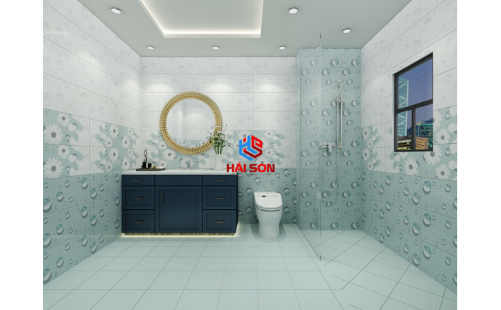 NK3609_300×600 Gạch Bộ Ốp Tường Phối Cảnh Mùa Xuân Rực Rỡ