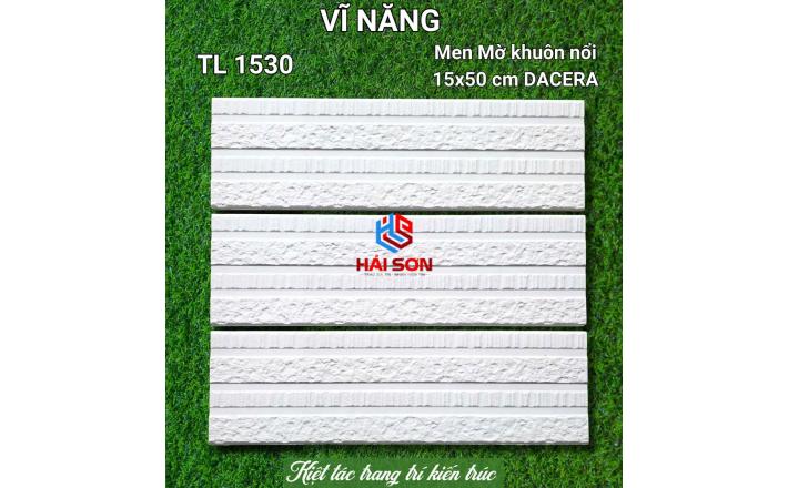 VNTL1530_Gạch Trang Trí Men Nổi 15*50 Màu Trắng
