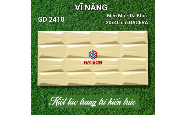 VNGD2410_Gạch Trang Trí Men Mờ - Đa Khối 20*40cm Màu Vàng