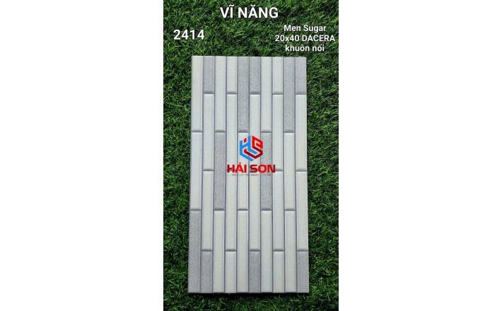 VN2414_Gạch Trang Trí Men Sugar - Khuôn Nổi 20*40cm Màu Trắng