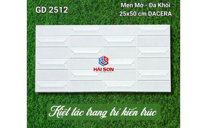 VNGD2512_Gạch Trang Trí Men Mờ Đa Khối 25*50cm