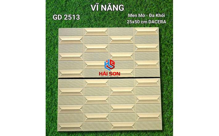VNGD2513_Gạch Trang Trí Men Mờ Đa Khối 25*50cm